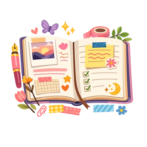 Aesthetic Journal Pages Notes